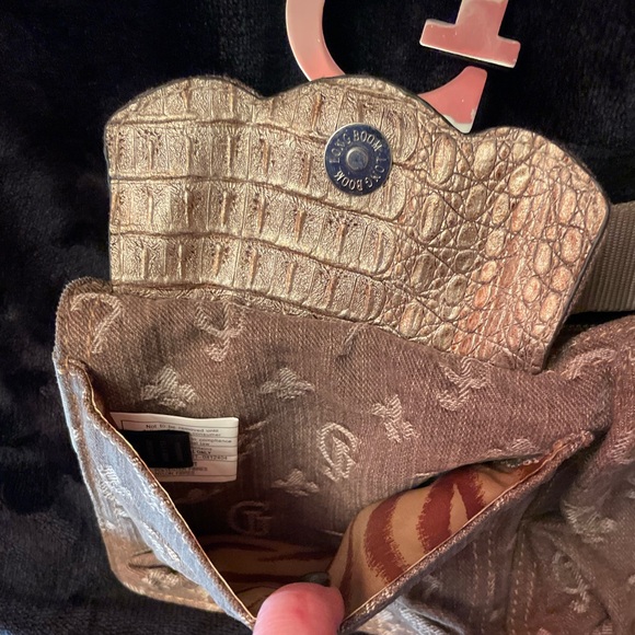 Y2K Vintage GUESS Ella Mini Belt Bag Denim Beige/ Grey with Silver Hardware. - Picture 14 of 15